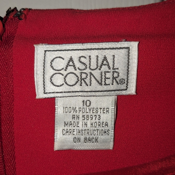 1980's ruched cocktail dress by Casual Corner size 10 - Picture 4 of 4